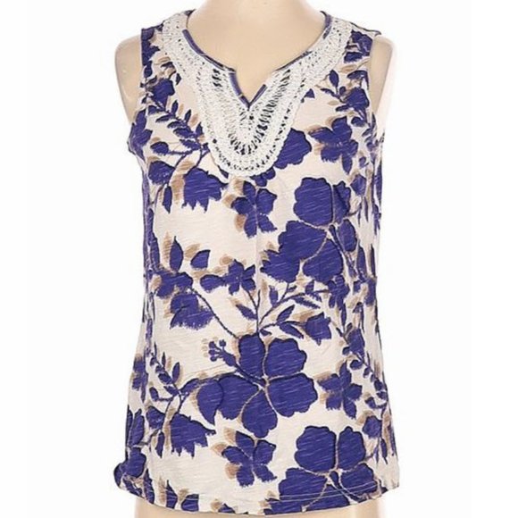 Falls Creek Tops - Falls Creek Purple Floral Tank